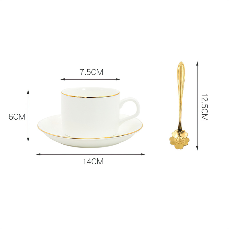 Ceramic Coffee Cup Tea Pot Tra - Korean Tea Set ulasan dan harga