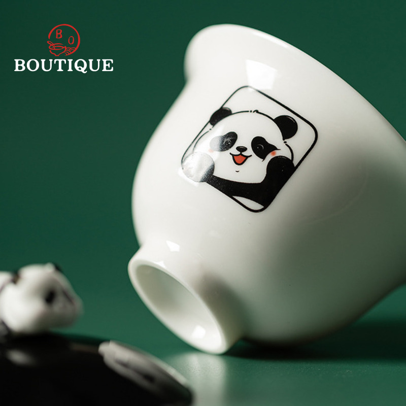 Yishi Talk Panda Travel Set Ca - Korean Tea Set ulasan dan harga