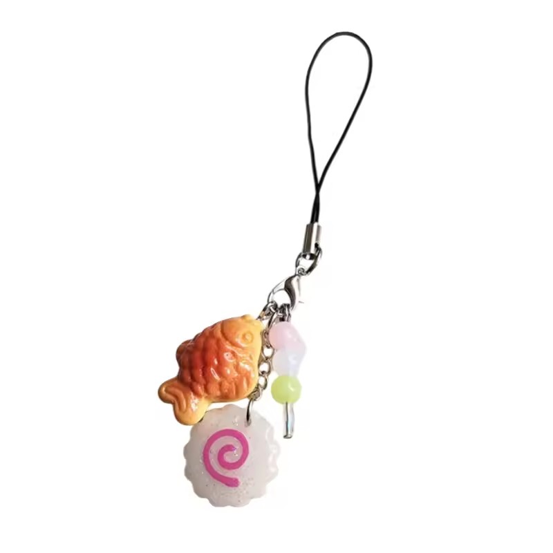 Cute Acrylic Pink Squid Roll P - Tteokbokki Rice Cake ulasan dan harga